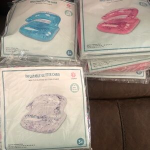Target Inflatable Glitter Chair - Blue, Pink, or clear